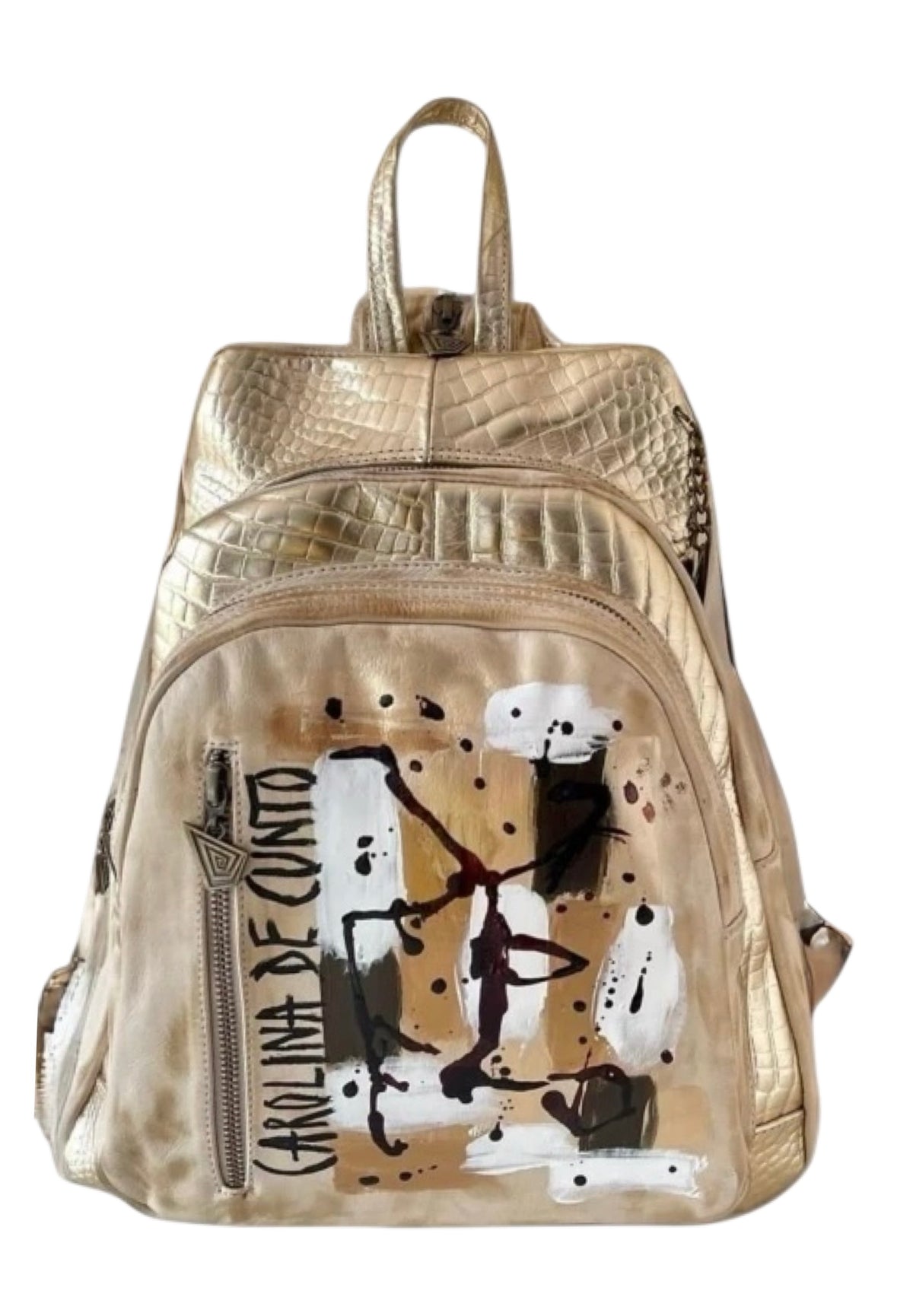 Lucy 100% Original Handpainted Leather Backpack