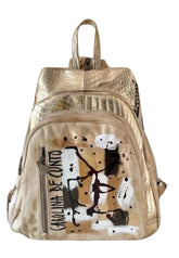 Lucy 100% Original Handpainted Leather Backpack