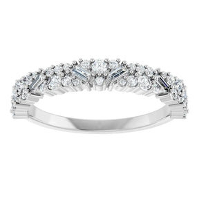 3/8 CT Natural Diamond Band in 14K Gold