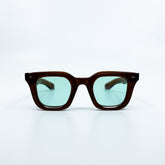 Zid Sunglasses with Brown Frame & Aqua Lens