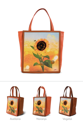 Artepara Handcrafted Sunflower Art Maxi Tote