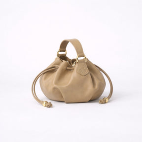 Lunaire Pleated Leather Handbag