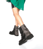 Iconic Black Studded Boots Icon