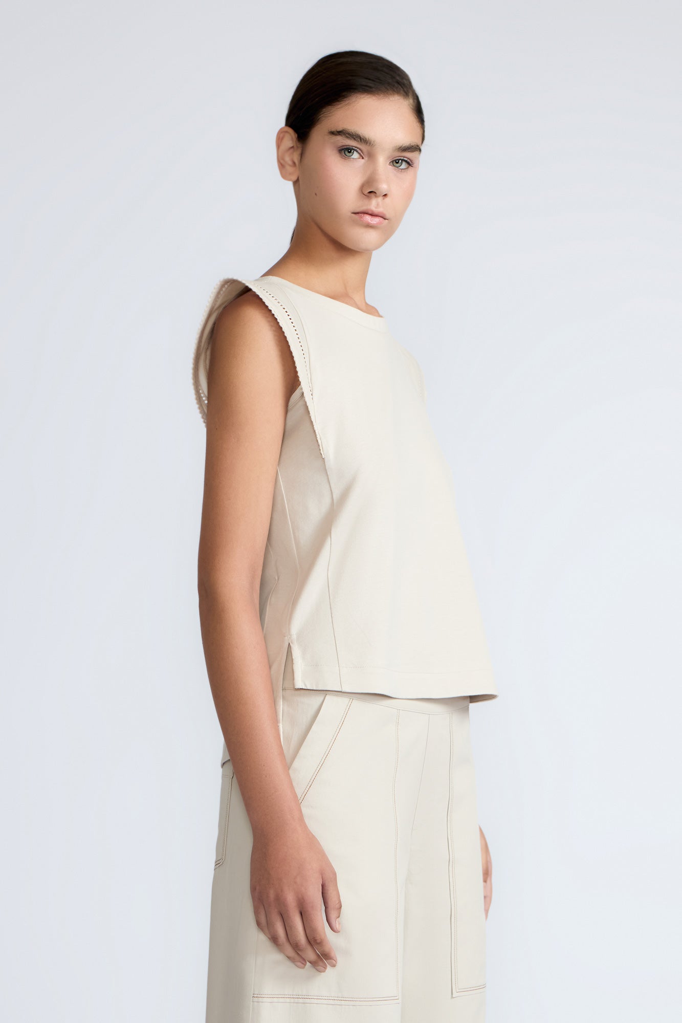 Regina Pima Cotton Knit Top | Pristine