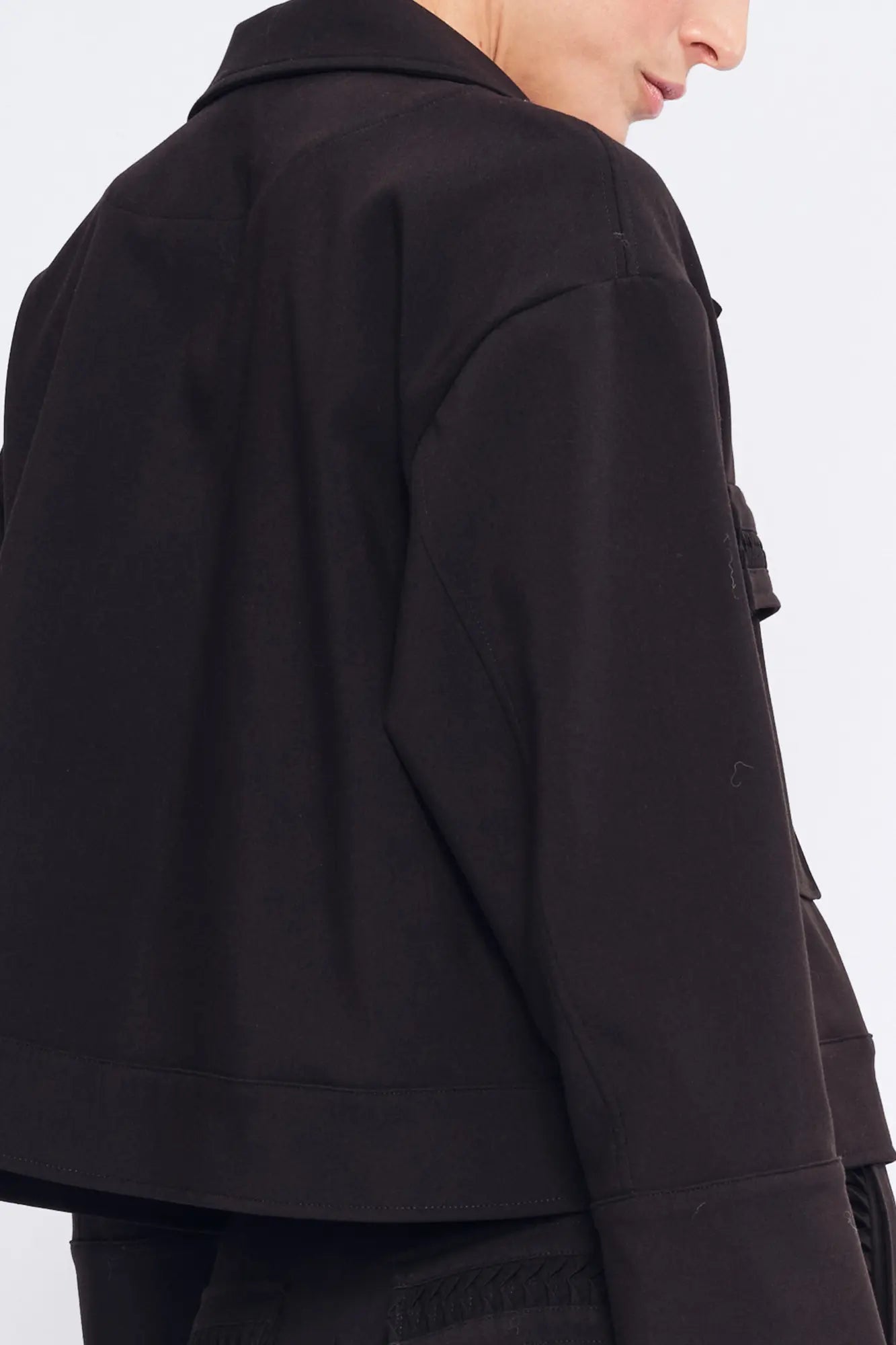 Parker Tie-Front Jacket | Black