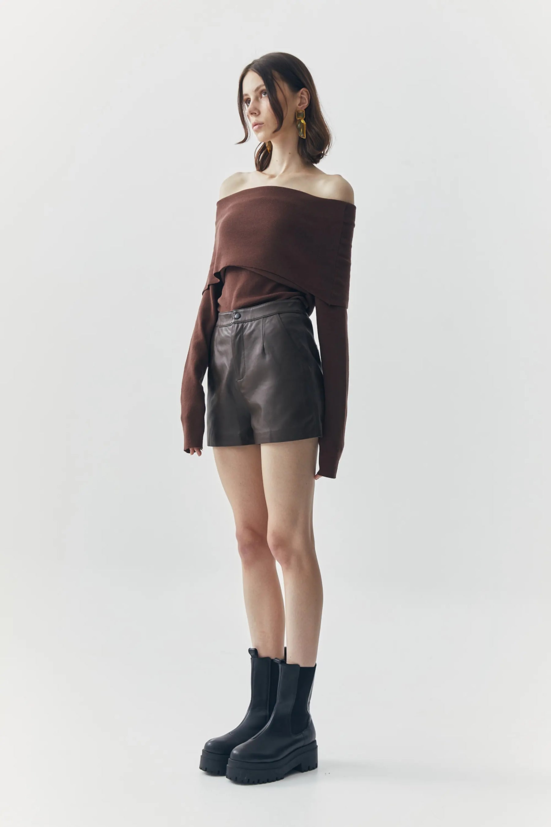 Wren Short Leather Pants