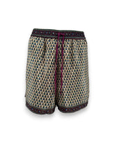Embossed Botanical Crepe Shorts