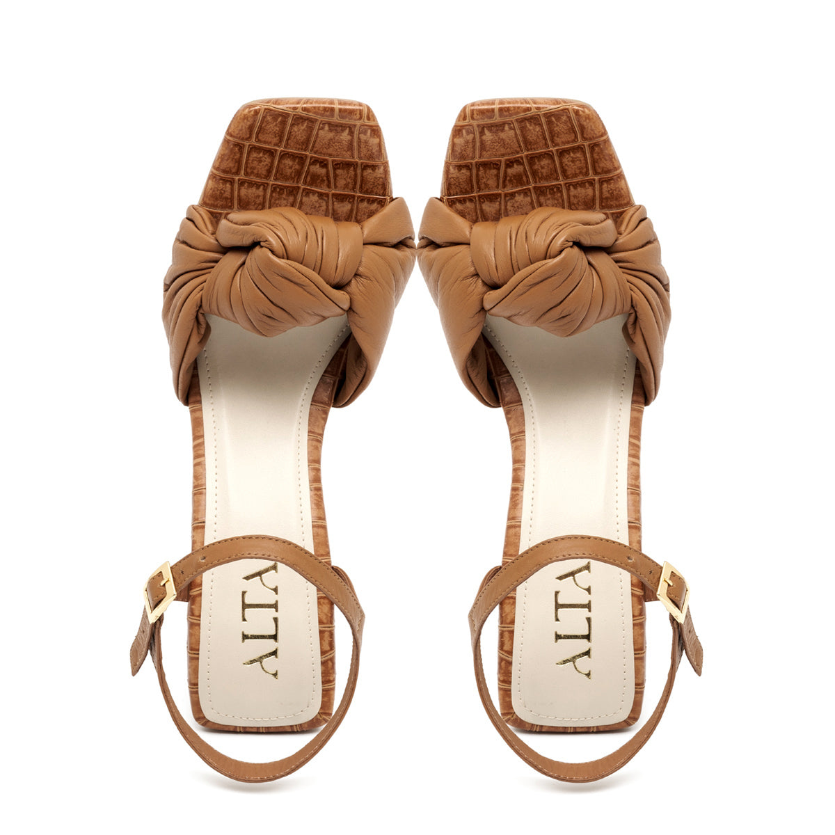 ALESSIA BROWN SANDALS