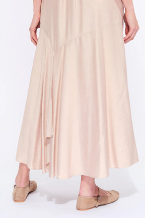 Carlie Asymmetrical Dress | Nude