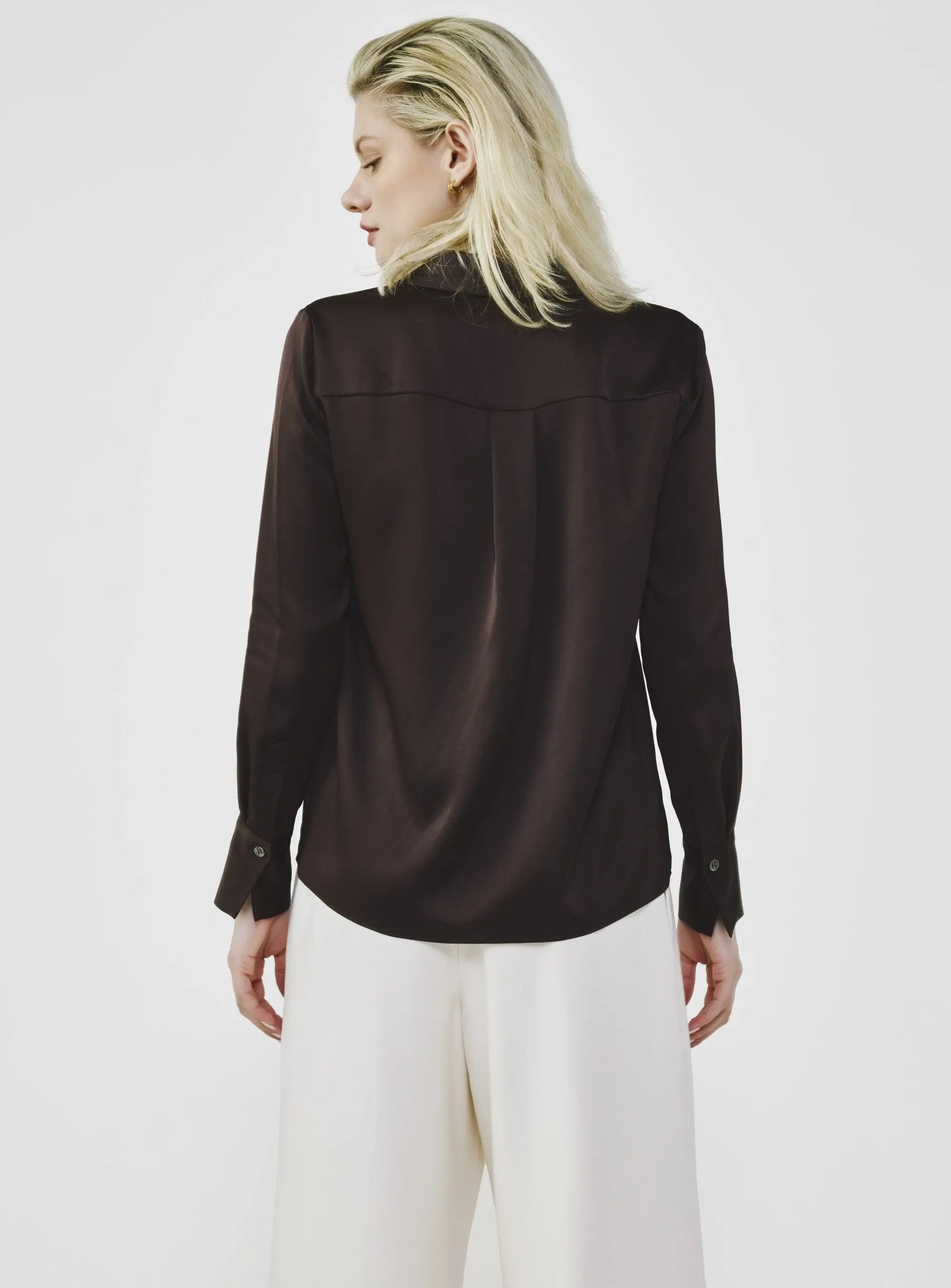 Essential Open-Collar Blouse