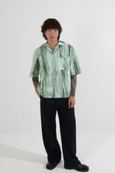 Akniy Green Sun-Faded Shirt