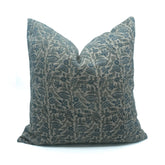 Floral Block Print Thick Linen Home Pillow Cover - Manjusha