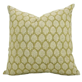 Unique Hand -Block Print Viscose Linen Pillow Cover - Sangmarmar