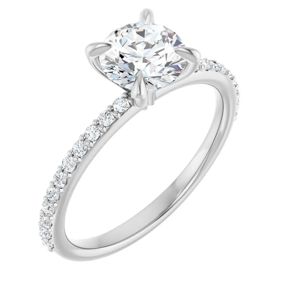 1 1/5 CT Lab-Grown Diamond Engagement Ring in 14K Gold