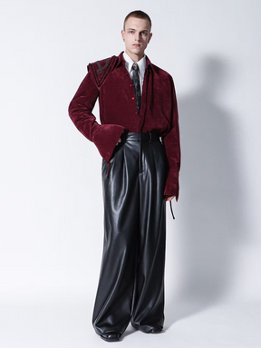 Velvet Padded Long Shirt
