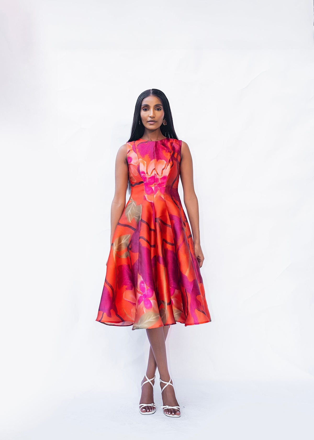 RAYA DRESS- ORANGE CALA