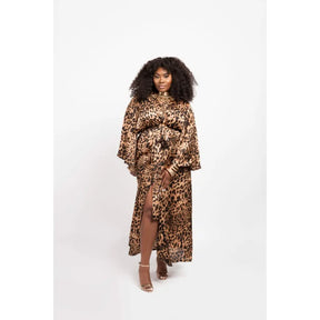 LEOPARD PRINT KIMONO