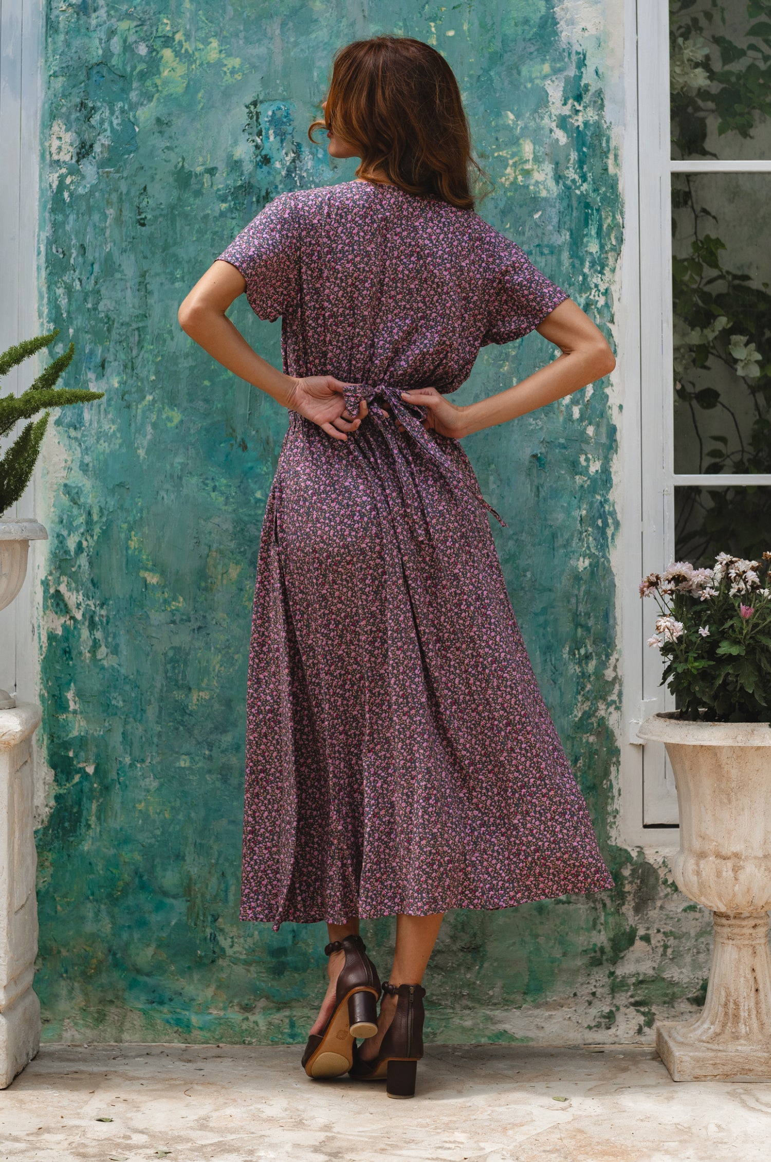 Samara Convertible Midi Dress - Plum Fields