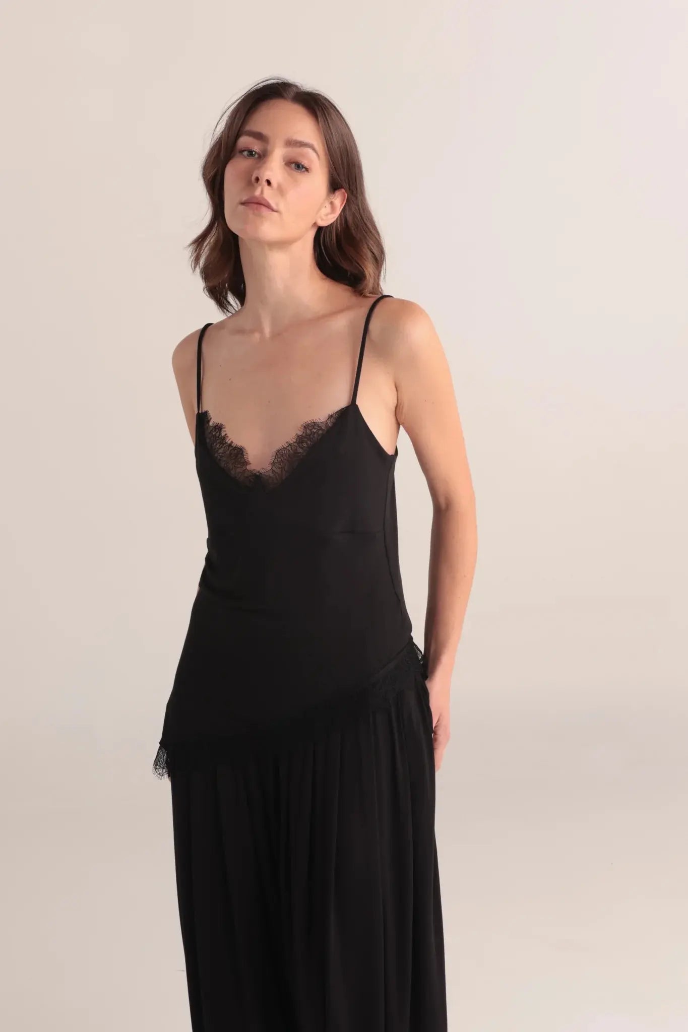 Halo Black Lace Camisole