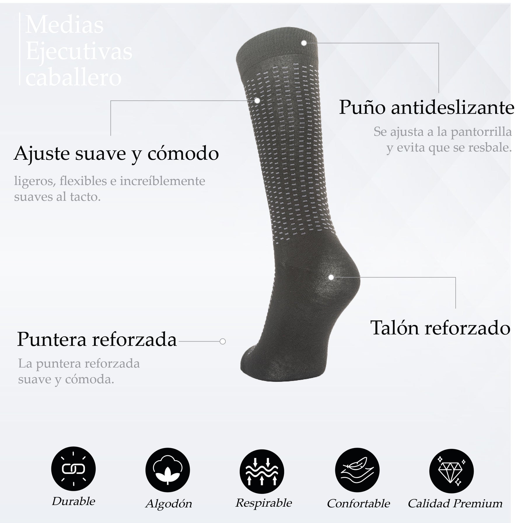 PACK DE 3 MEDIAS EJECUTIVAS