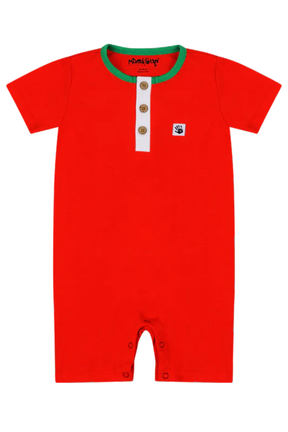 Mixed Up Clothing Suave Baby Romper - Red Alert