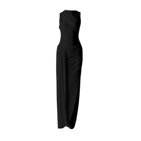 EVEL DRAPED DRESS