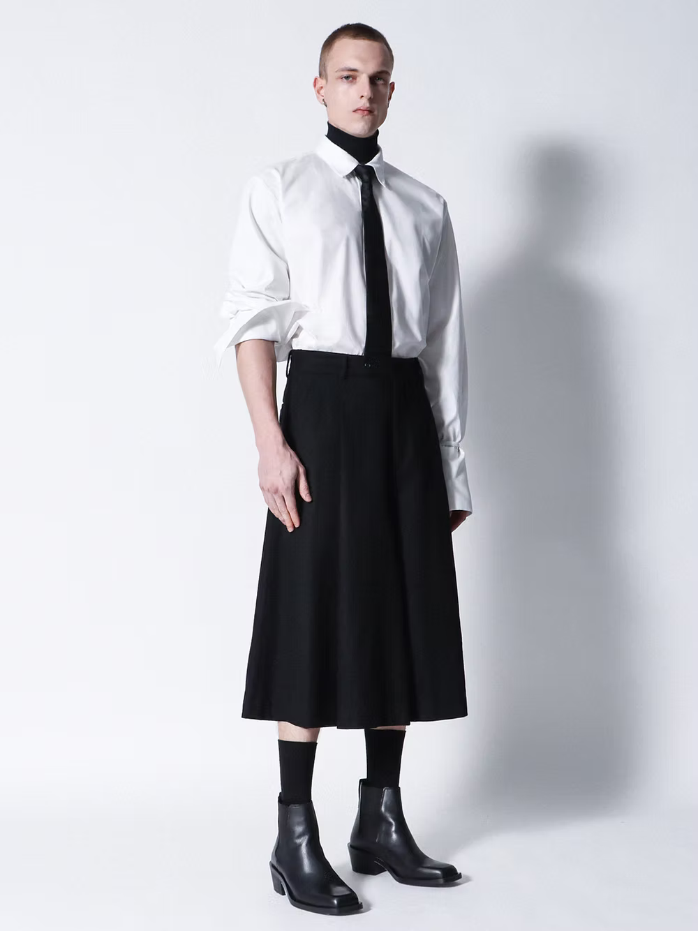 White Cotton Long Shirt