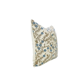 Natural Design Print Linen Blend Pillow Cover - Shehjan