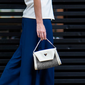 Brown Leather Crossbody Curvo Bag