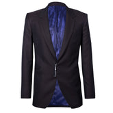 Brown zip-up blazer