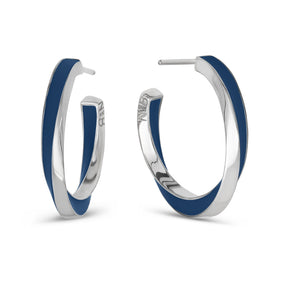 Lilo Color Petite Hoops - Silver