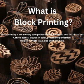 Accent Handmade Block Print Pure Linen Pillow Cover  - Hastkala