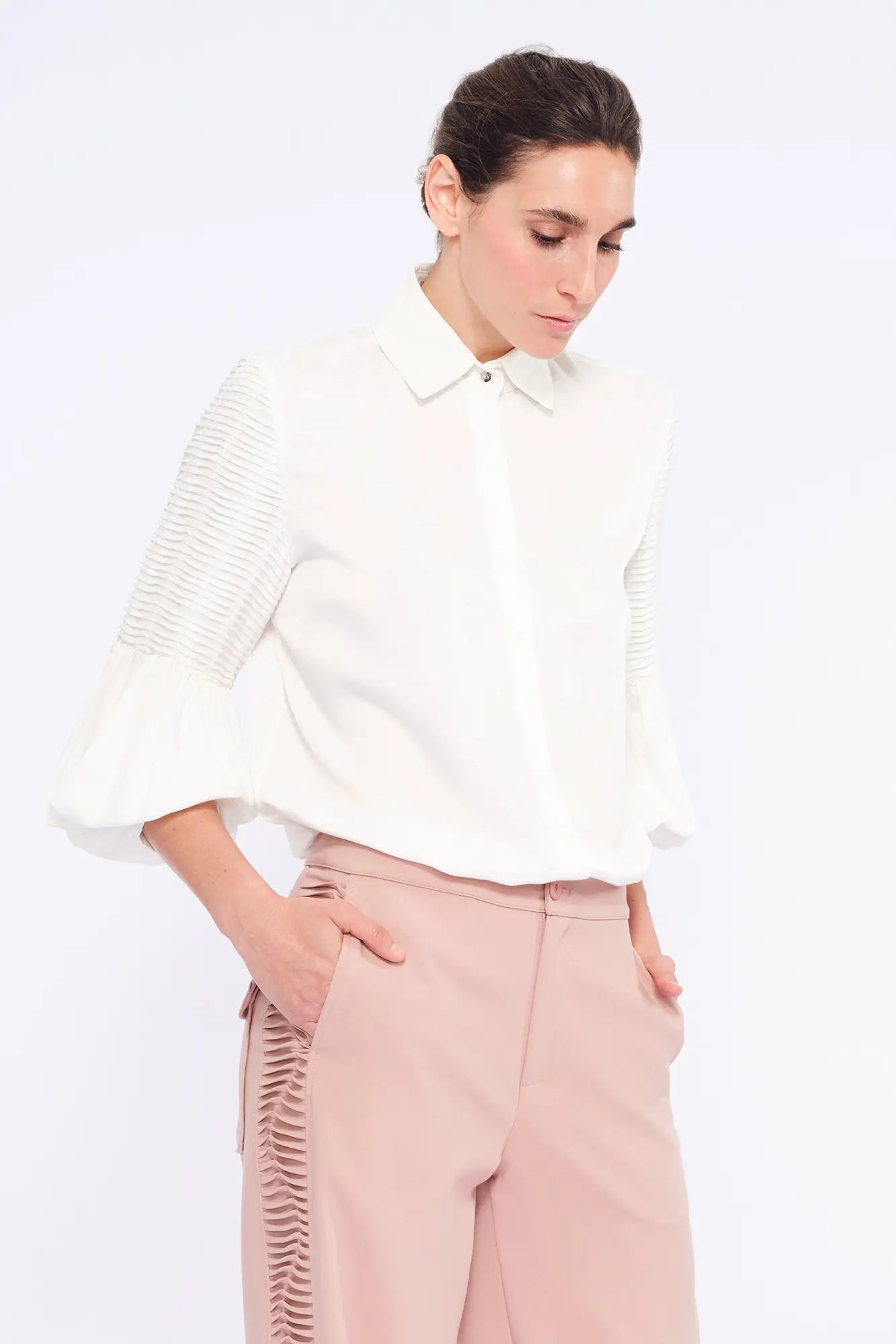 Tilsa Artisan Detail Blouse | Off White