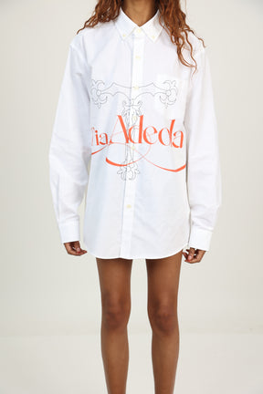 Logo Print Button Down