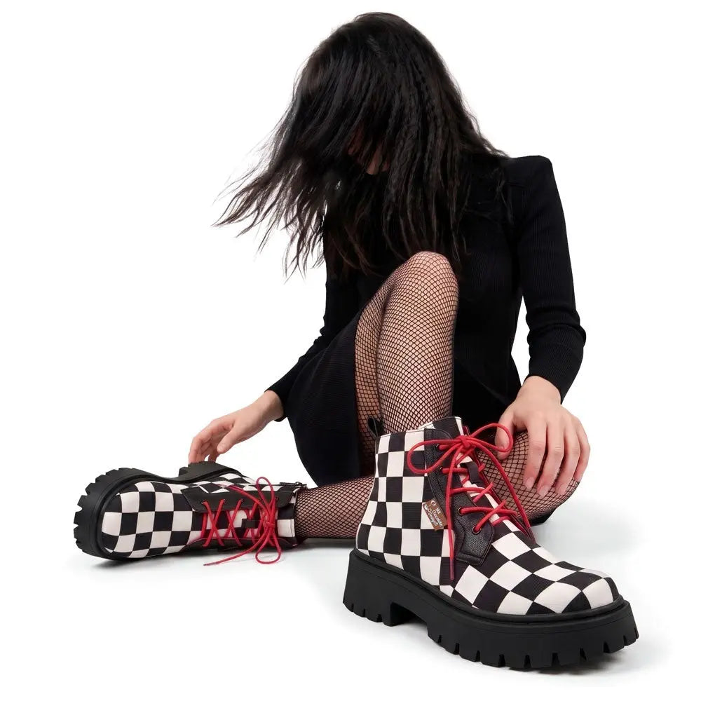 Checkmate Chunky Platform  Boots