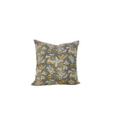 Beautiful Hand Block Printed Viscose Linen Pillow Cover - Papaya Leaf