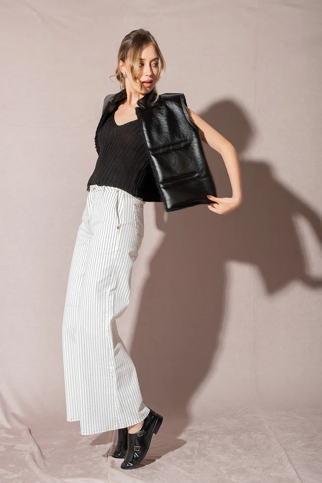 Roxy Faux Leather Vest