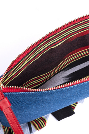 Medi - Denim Clutch Bag