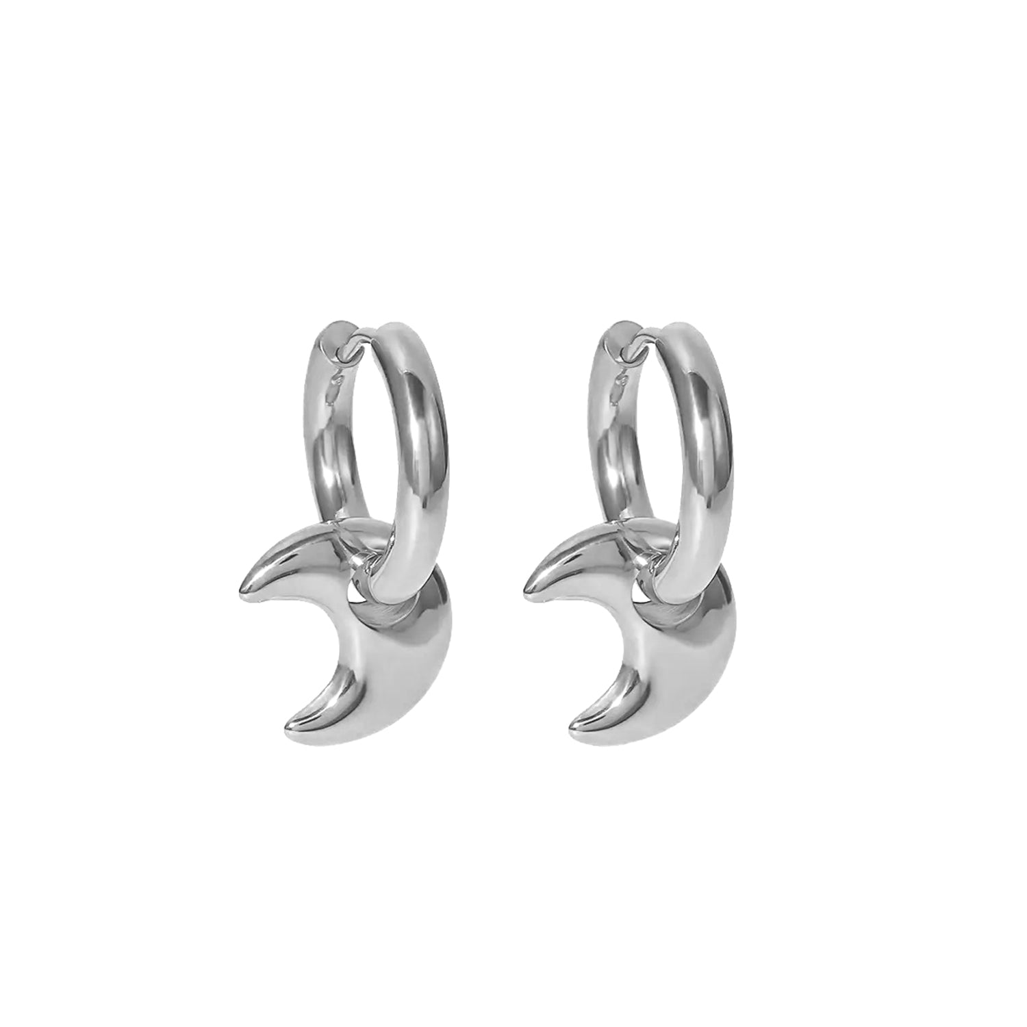 Moon Huggies Removable Charm Earring