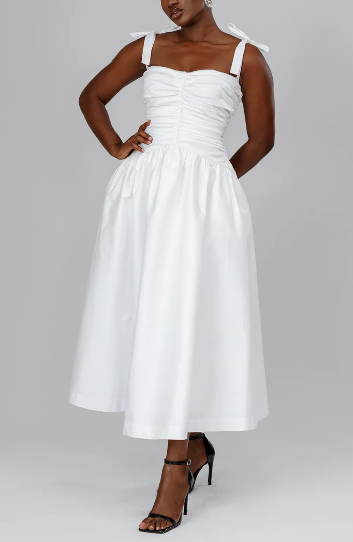 Ruched Midi Dress