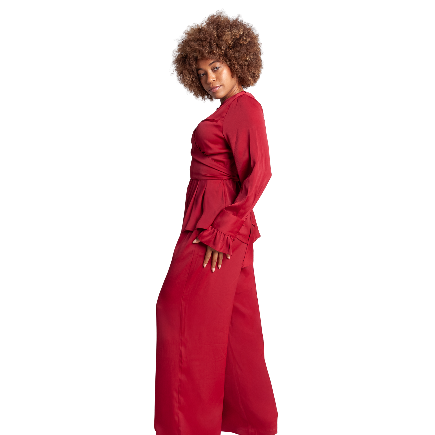 Long Sleeve Wrap Top