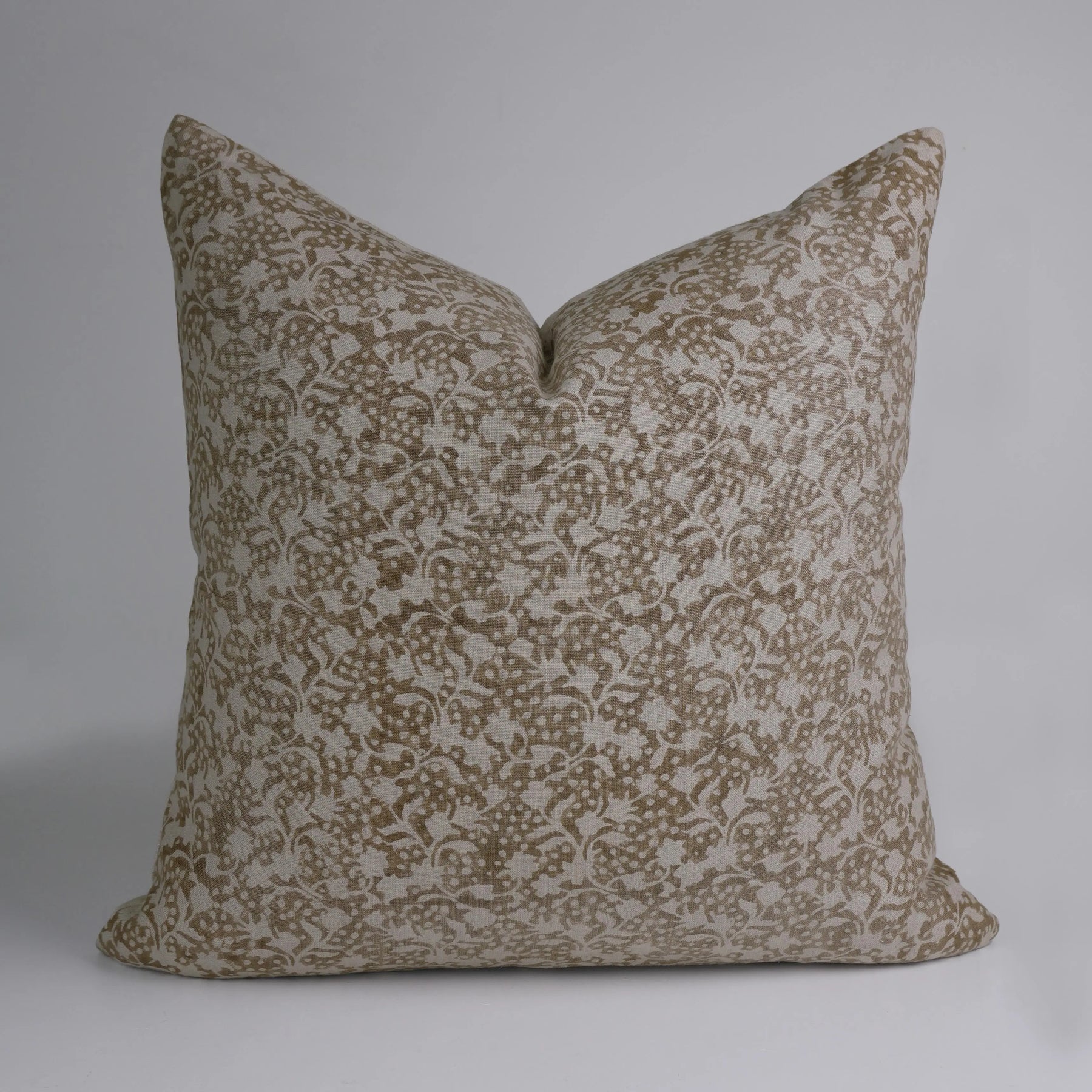 Hand Block Printed Pure Linen Pillow Cover for Home Décor - Firoza