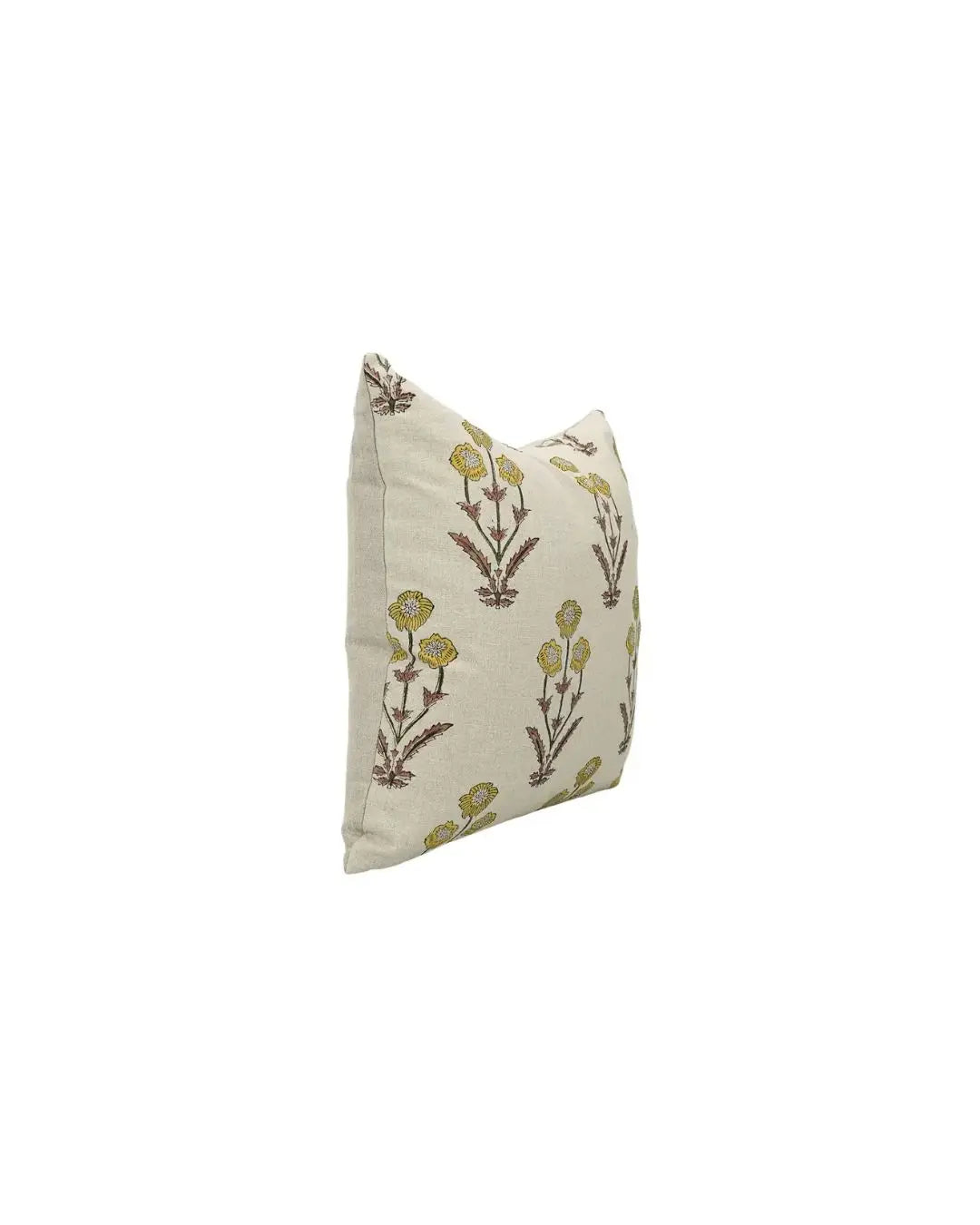 Unique Handcrafted Home Decor Block Printed Pure Linen Pillow Cover- Amitabh