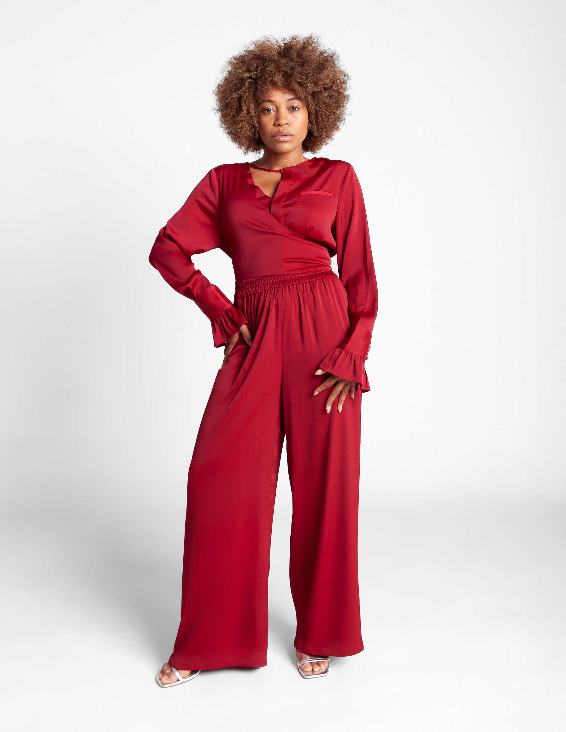 Long Sleeve Wrap Top