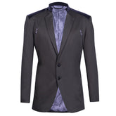 Green blazer with synthetic shoulders