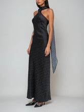 Léonie Halter Polka-Dot Satin Gown