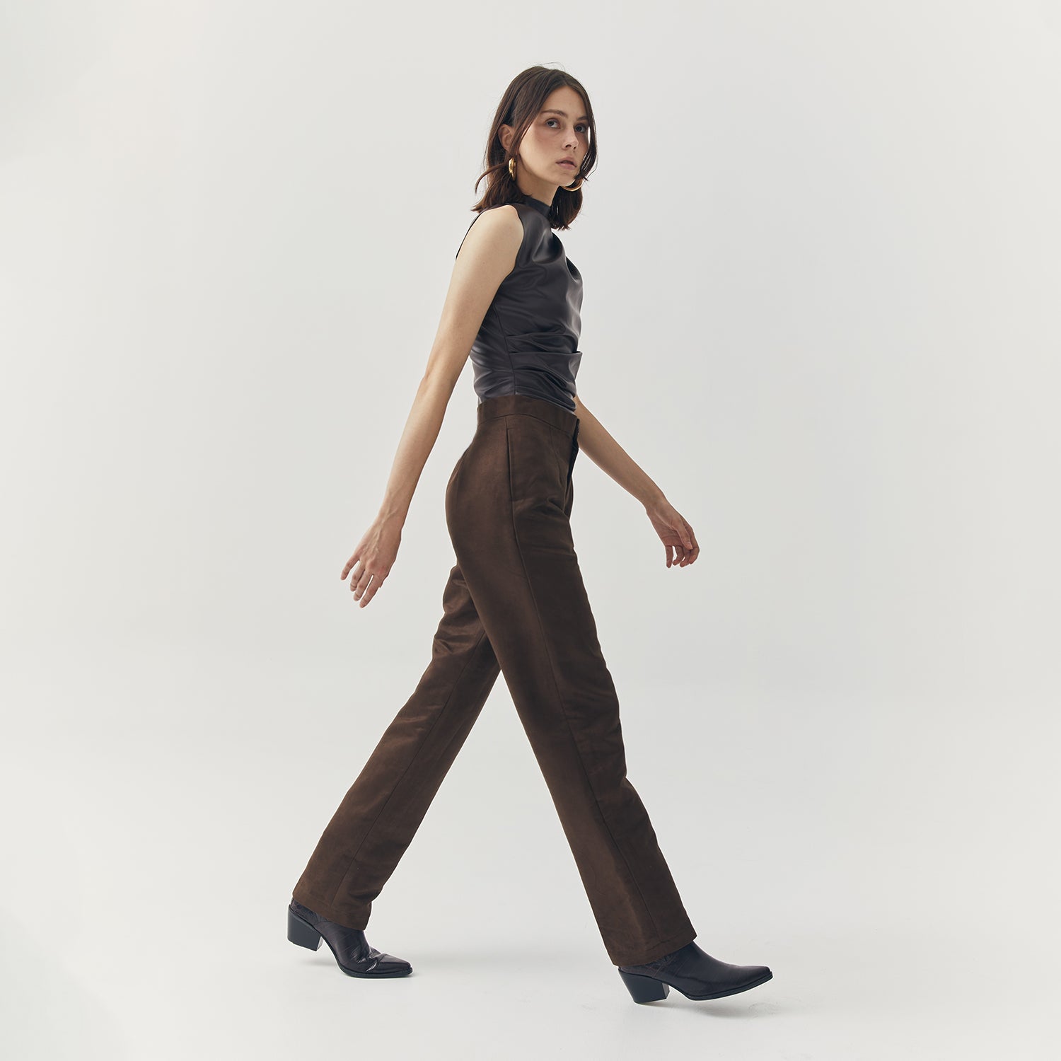 JETT SUEDE TAILORED PANTS