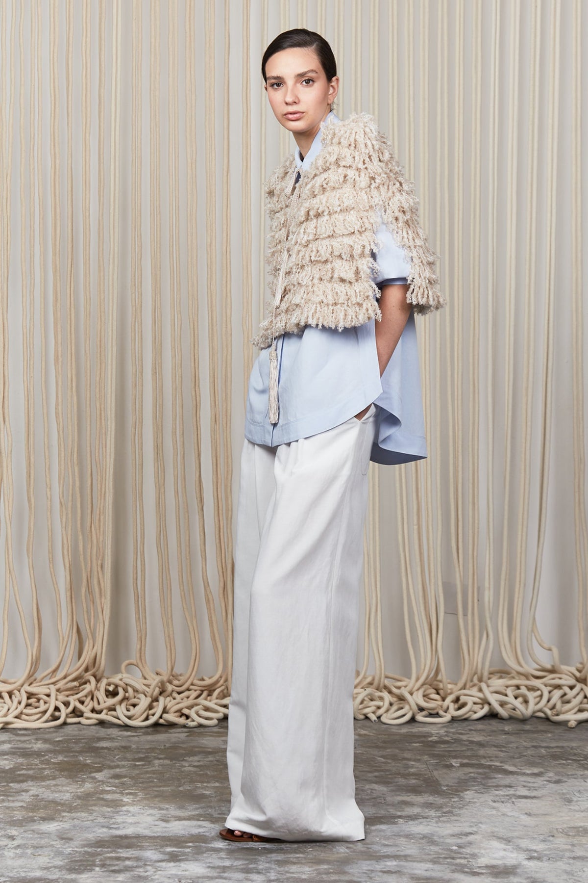 Alondra Vest | Beige Melange