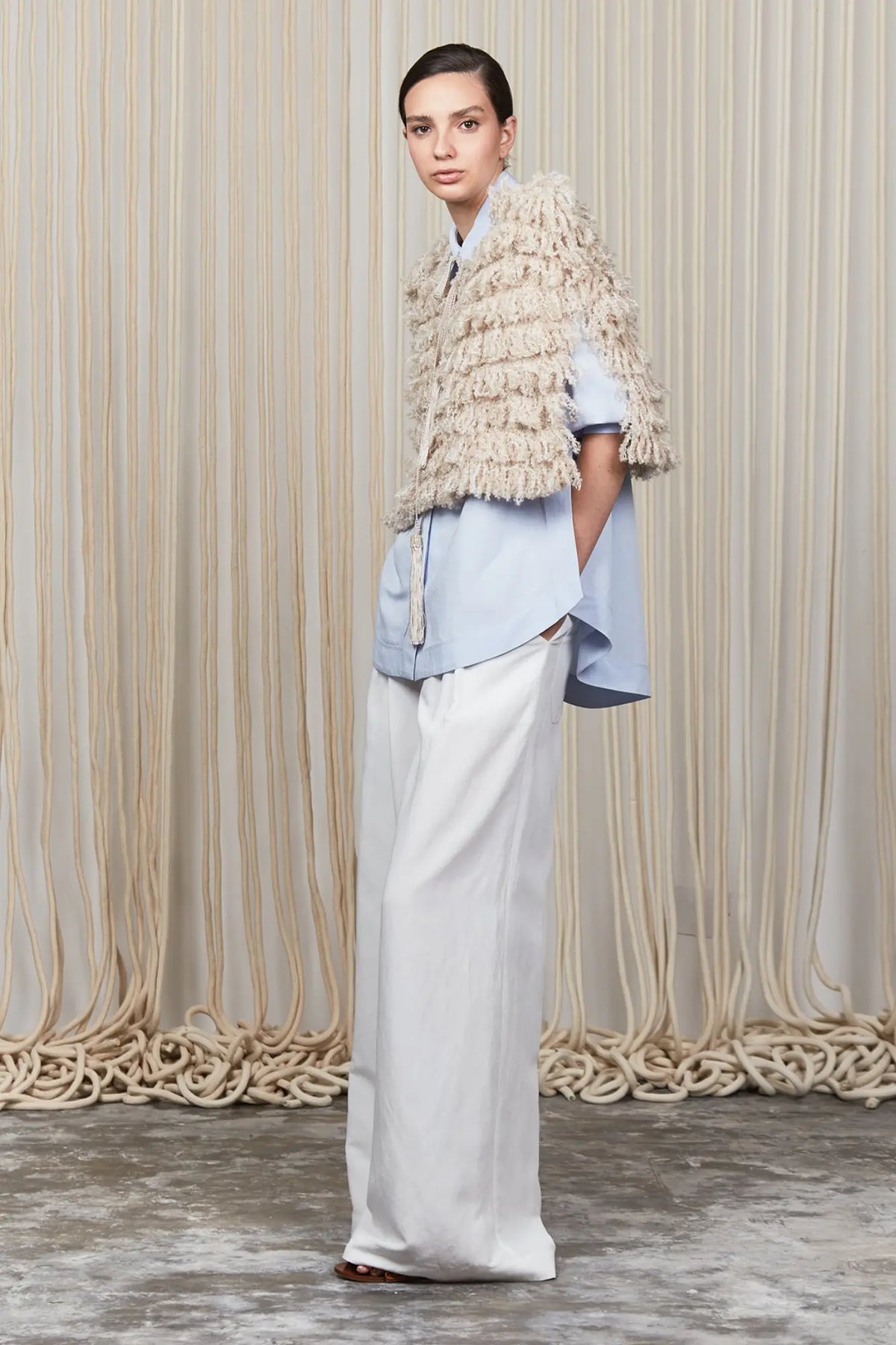 Alondra Vest | Beige Melange