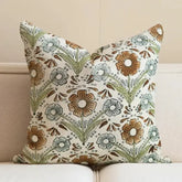 Beautiful Hand-Block Printed Viscose Linen Cushion Cover - Vanshika